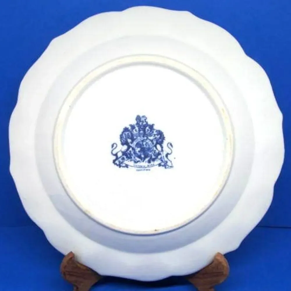 Victoria Ware Ironstone Blue Scenic Plate 12